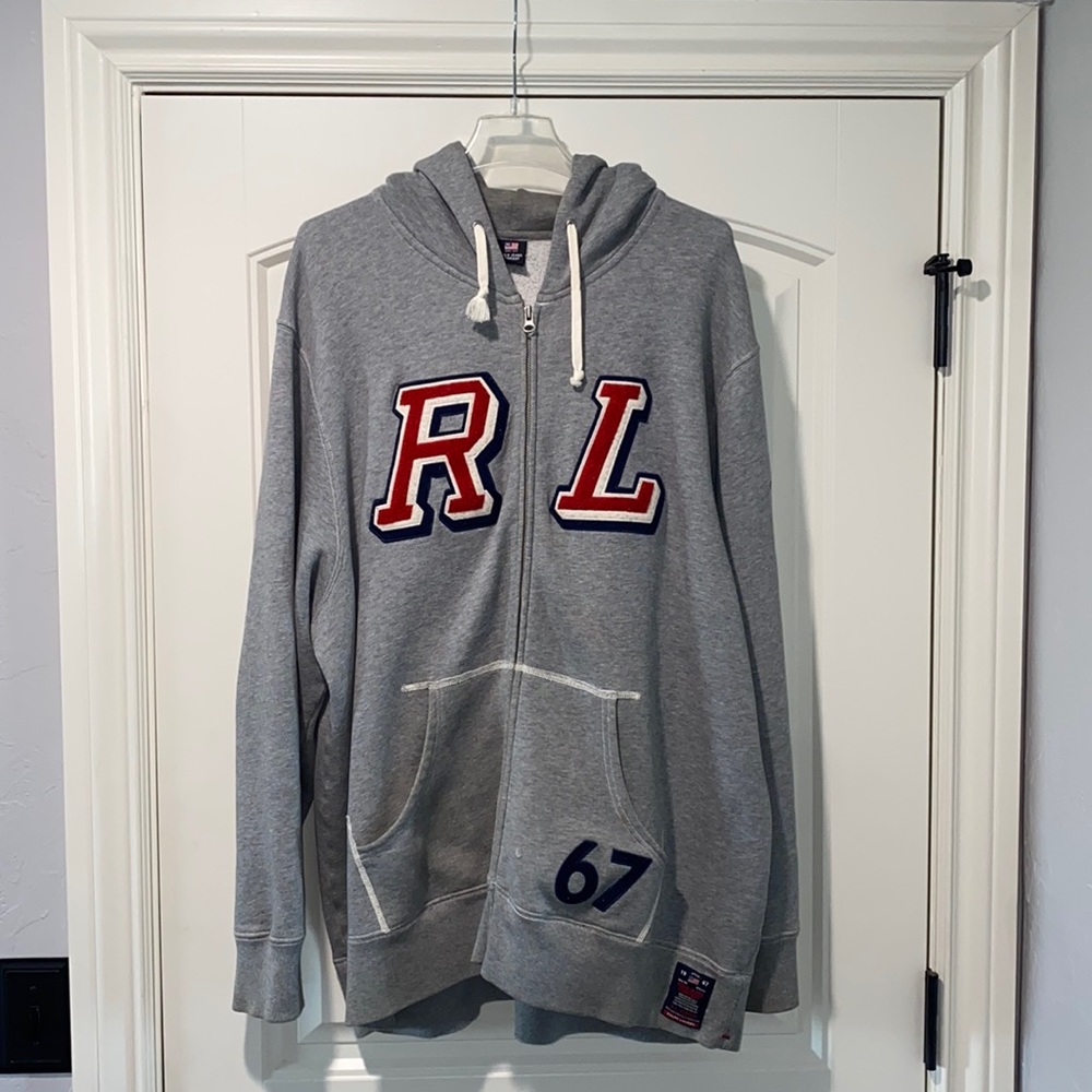 Previously owned and worn Polo Ralph Lauren/Polo Jeans Co. Fleece Zip-Up Hoodie